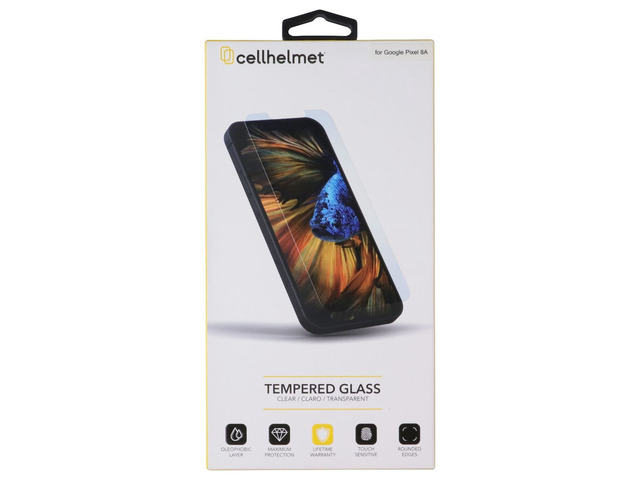 CellHelmet Tempered Glass Screen Protector for Google Pixel 8a