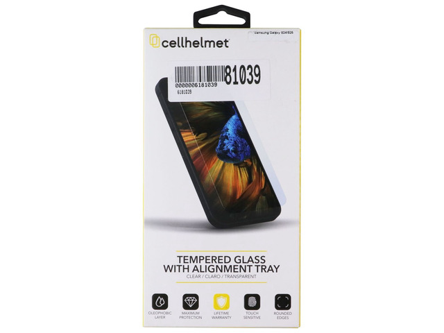CellHelmet Tempered Glass Screen with Alignment Tray for Samsung Galaxy S25/S24