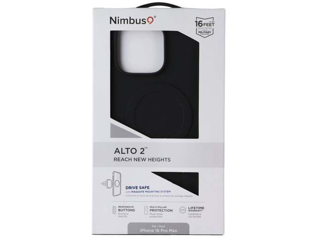 Nimbus9 Alto 2 Series MagSafe Case for Apple iPhone 16 Pro Max - Black