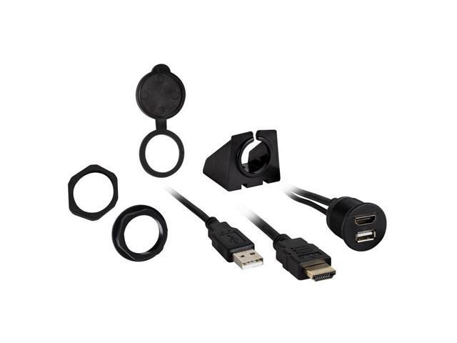 Metra - Install Bay HDMI/USB Pass Through Extension - Black - image 2