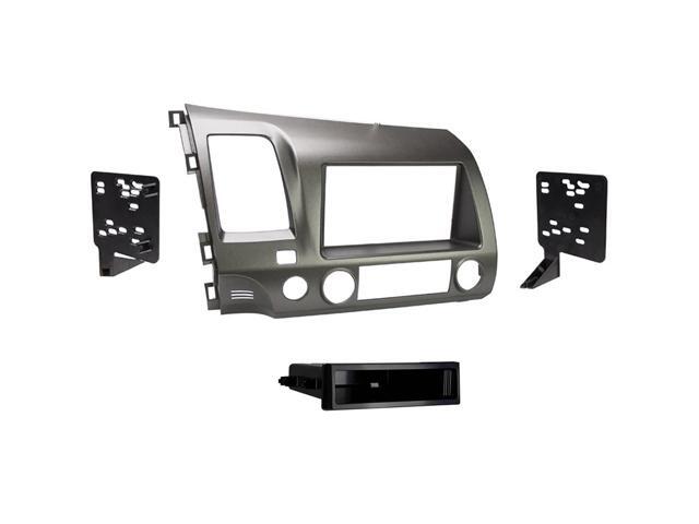 Metra - Dash Kit for Select 2006-2011 Honda Civic DIN DDIN - Black - image 2