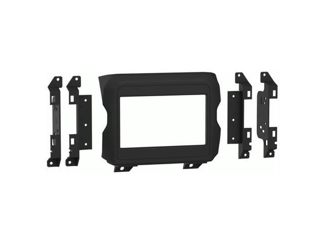 Metra - Dash Kit for Select 2018-2023 Jeep Wrangler Gladiator Wrangler JL DIN DDIN - Matte Black - image 4