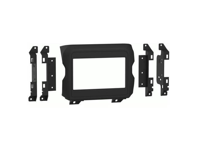 Metra - Dash Kit for Select 2018-2023 Jeep Wrangler Gladiator Wrangler JL DIN DDIN - Matte Black - image 3