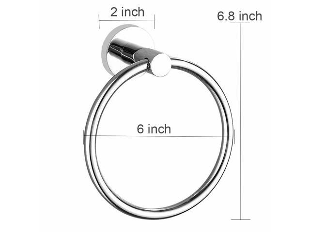 Better Homes & Gardens Prescott Towel Ring, Polished Chrome