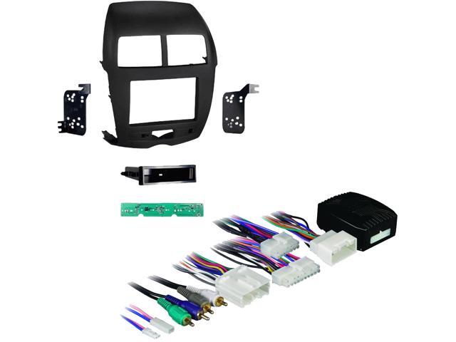 Metra 99-7014B 1 or 2 DIN Dash Kit with Amp Data Interface for 2011-2014 Mitsubishi Outlander Sport Vehicles