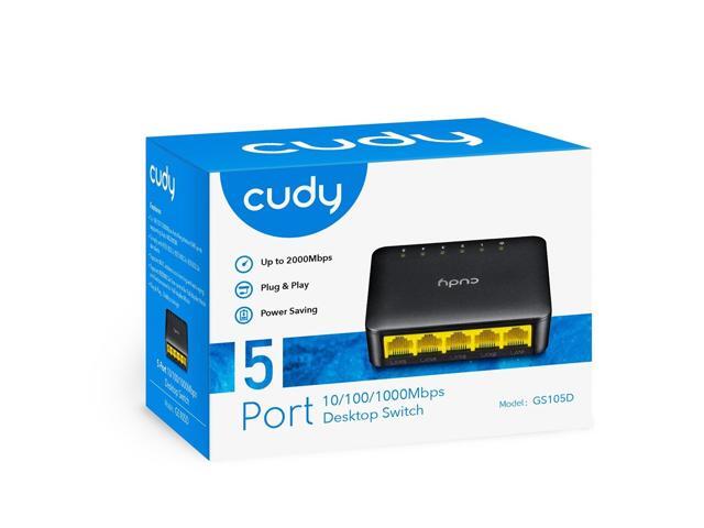 Cudy GS105D 5 Port Gigabit Ethernet Network Desktop Switch and Ethernet Splitter