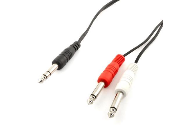 DS18 MB-DTS2MN10 Insert Chle 1/4-Inch Mono Plug to Dual 1/4-Inch TS 10-Feet - image 2