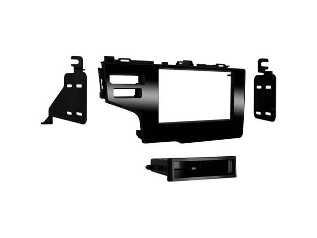 Metra - Dash Kit for Select 2015-2020 Honda Fit DIN DDIN - Gloss Black