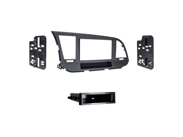 Metra - Dash Kit for Select 2017-2018 Hyundai Elantra DIN - Matte Black - image 2