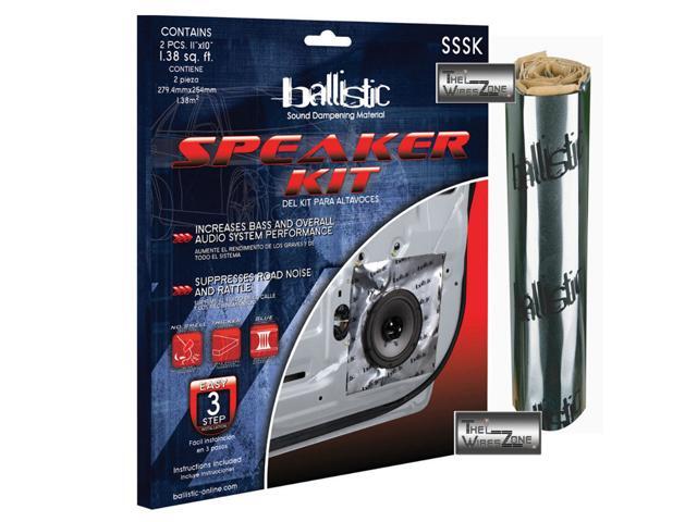 Ballistic SSSK Speaker Kit 2 Pcs 10x10 Sound Dampening (2 Sets for 4 Speakers)