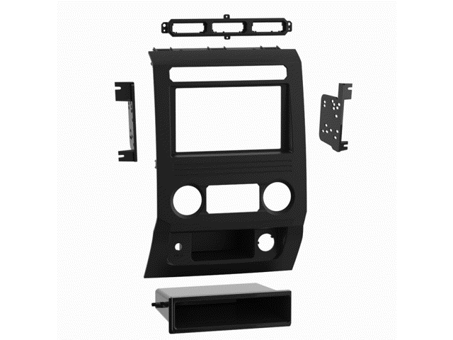Metra - Dash Kit for Select 2017-2019 Ford F-250/350 DIN DDIN - Black - image 2