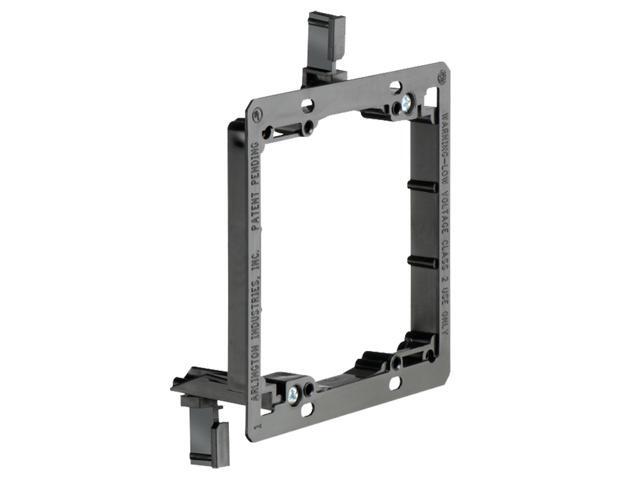 Arlington LV2 2-Gang Low Voltage Device Mounting Plate for 1/4' - 1' Thick Walls