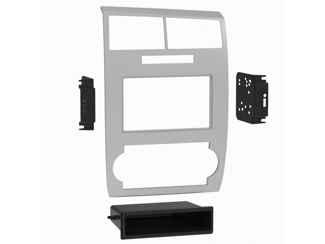 Metra - Dash Kit for Most 2005-2007 Dodge Vehicles - Silver - image 2