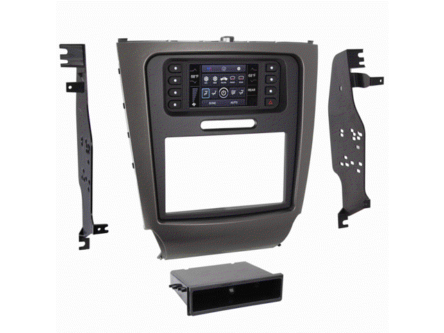 Metra - Dash Kit for Select 2006-2013 Lexus IS 250 IS DIN DDIN - Tone Gray/Black