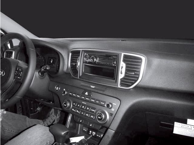 Metra - Dash Kit for Select 2017-2022 Kia Sportage DIN - Black - image 4