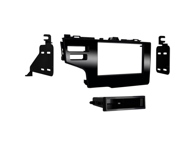 Metra - Dash Kit for Select 2015-2020 Honda Fit DIN DDIN - Gloss Black - image 2
