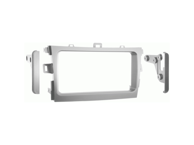Metra - Dash Kit for Select 2011-2013 Toyota Corolla DDIN - Silver - image 4