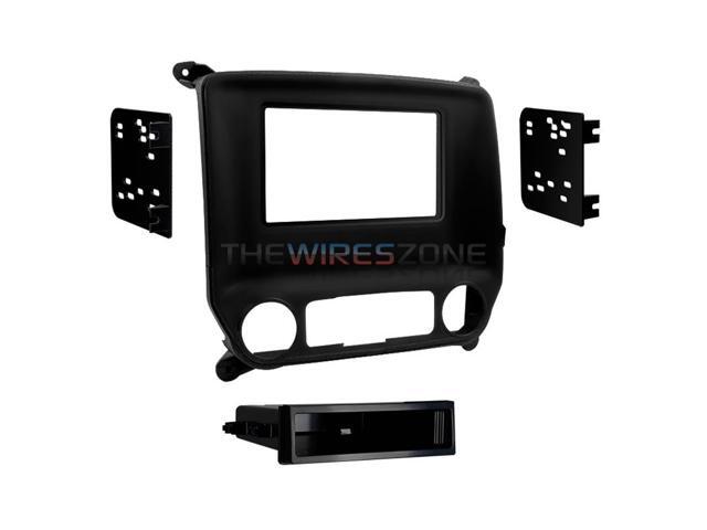 Metra - Dash Kit for Select 2014-2019 Chevrolet Silverado Sierra Silverado 2500/3500 Sierra DIN DDIN - Black - image 3