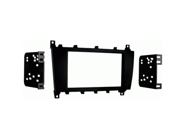 Metra - Dash Kit for Select 2005-2012 Mercedes-Benz C Class G DDIN - Matte Black - image 3