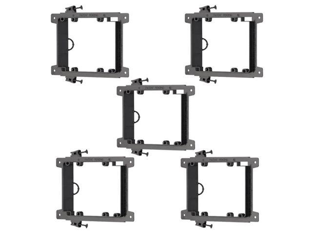 Arlington LVS2 5Pack Screw On Double Gang Low Voltage Mounting Bracket for Wires