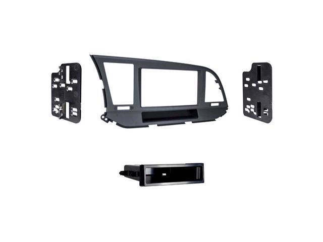 Metra - Dash Kit for Select 2017-2018 Hyundai Elantra DIN - Matte Black - image 5