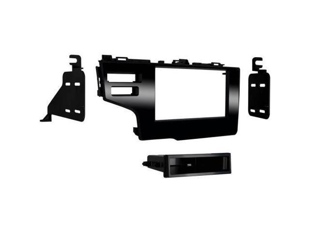 Metra - Dash Kit for Select 2015-2020 Honda Fit DIN DDIN - Gloss Black - image 4