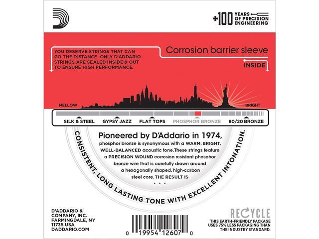D'Addario EJ17 Acoustic Guitar Strings - Medium - 3 Pack