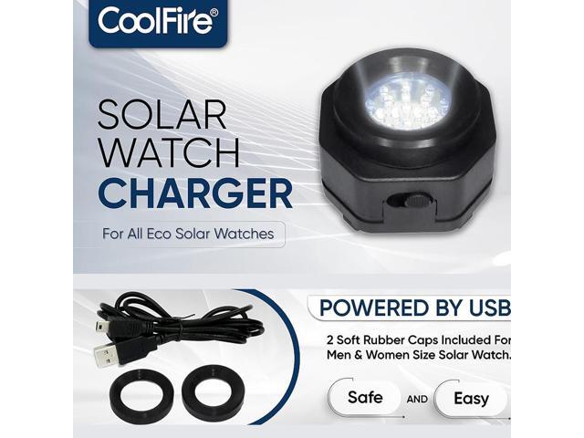 Solar Watch Fast Charger for All Eco Solar Watches Reloj Hombre Solar Pad Power Smart Watch Portable Battery Charger Automatic - Model 1046