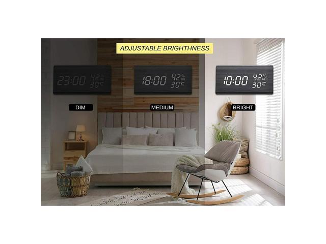 Maximal Power Wooden Vibrating Alarm Clock for Heavy Sleepers Adults, Loud Alarm Clock for Heavy Sleepers, Bed Shaker Alarm Clock, Smart Alarm...
