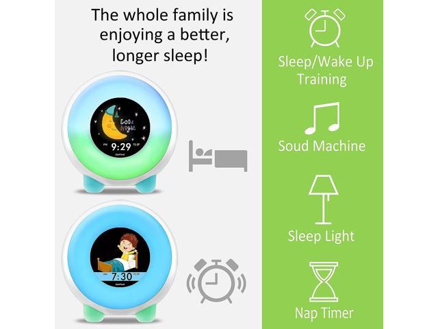 Maximal Power Full-Color Mobile Display Alarm Clock for Kids, Kids Alarm Clock, Kids Night Light, Ok to Wake Clock, Wake Up Light, Toddler Clock...
