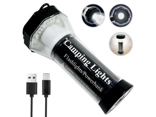 Maximal Power Rechargeable LED Camping Lantern Flashlight Powerbank 5000mAh USB-C Charging Cord for Camping Emergency Outdoors