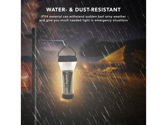 Maximal Power Rechargeable LED Camping Lantern Flashlight Powerbank 5000mAh USB-C Charging Cord for Camping Emergency Outdoors