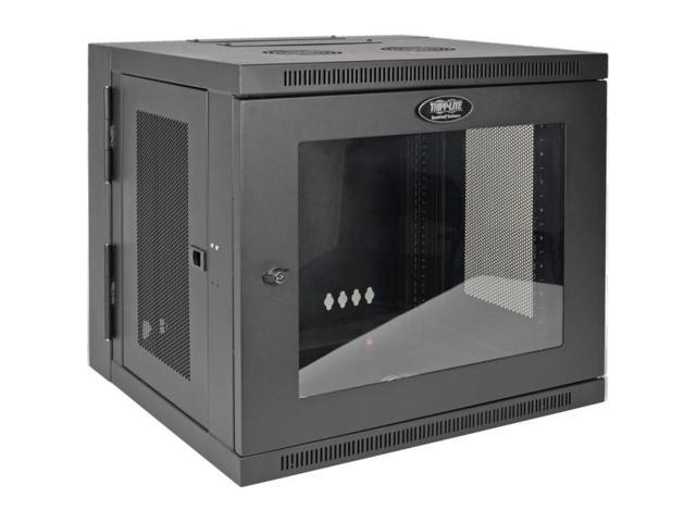 Tripp Lite 10U Wall-Mount Rack Enclosure Server Cabinet, Hinged Back, Clear Acrylic Window (SRW10USG)