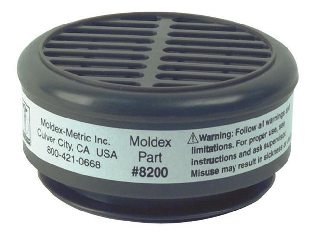 MOLDEX 8200 Cartridge, 8000, White, Snap-In Gasket, Moldex 8000 Series