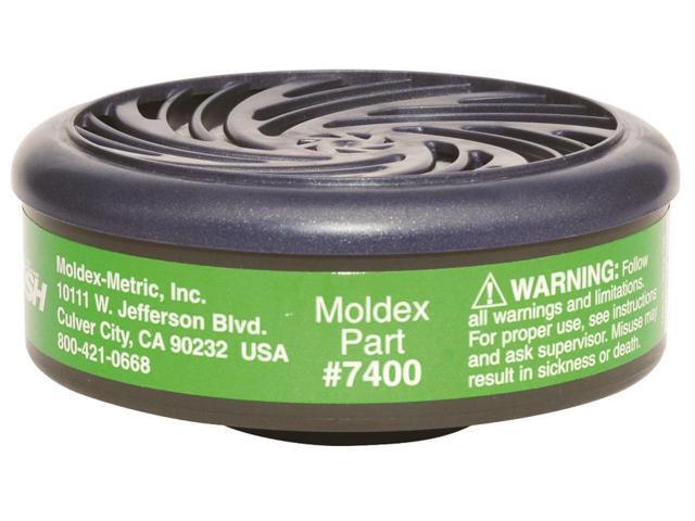 MOLDEX 7400 Cartridge, 7000, Green, Bayonet, Moldex 7000/7800/9000 Series