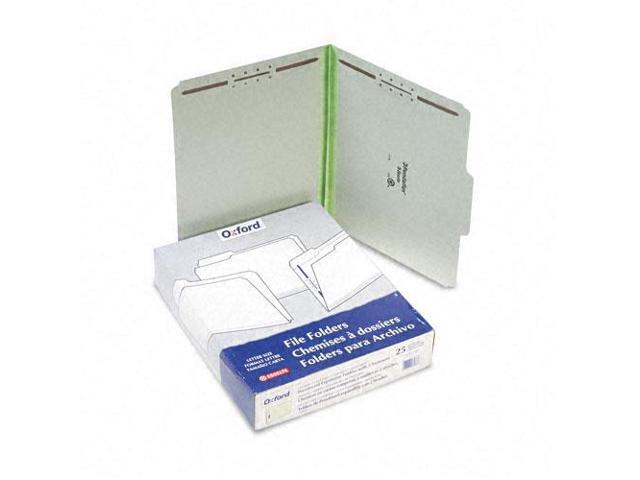 Tops Pendaflex 17178 Pressboard Folders with two 1 in. Cap Fasteners Letter Green 25/box