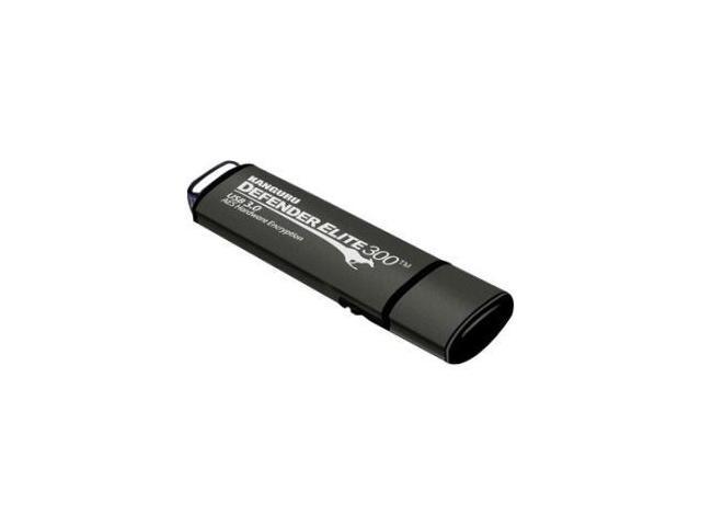 Kanguru - KDFE300-128G - Kanguru Defender Elite300 FIPS 140-2 Certified, USB 3.0 secure flash drive with Physical Write