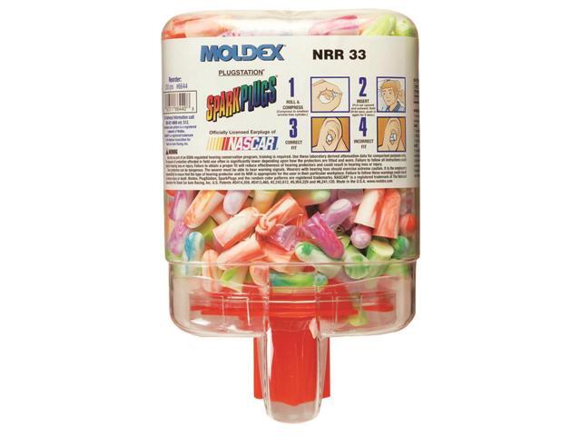 Moldex SparkPlugs PlugStation Earplug Dispenser Cordless 33NRR Asst 500 Pair