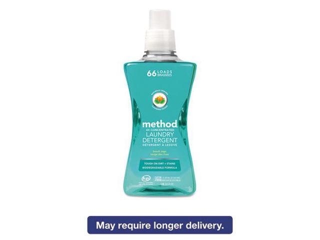 Method - 01489 - 4X Concentrated Laundry Detergent, Beach Sage, 53.5 oz Bottle, 4 Bottles/Case -