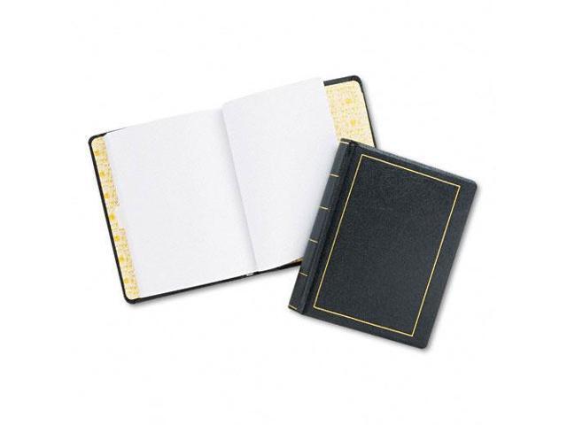 Looseleaf Minute Book Black Leather-Like Cover 250 Unruled Pages 8 1/2 x 11