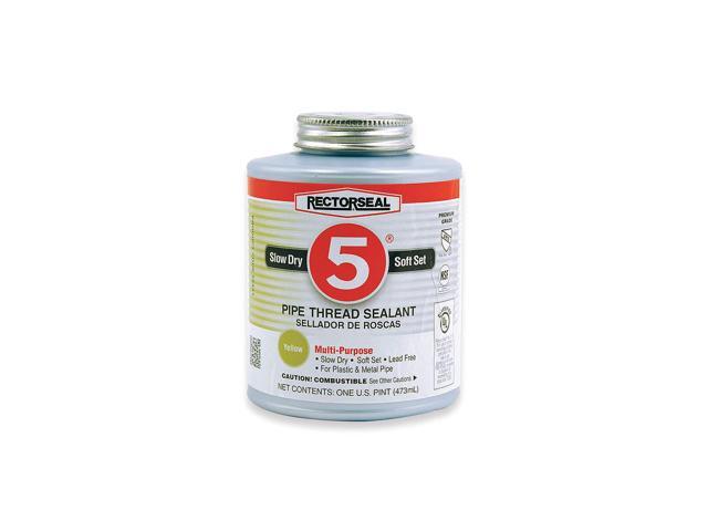 Rectorseal Paste Pipe Thread Sealant, 40° to 125°F Temp. Range, Gray, 8 oz.