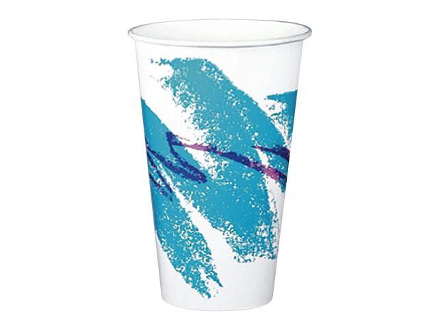 Solo Cup - R12N-J8000 - Symphony Treated-Paper Cold Cups, 12oz, White/Beige/Red, 100/Bag, 20 Bags/Carton