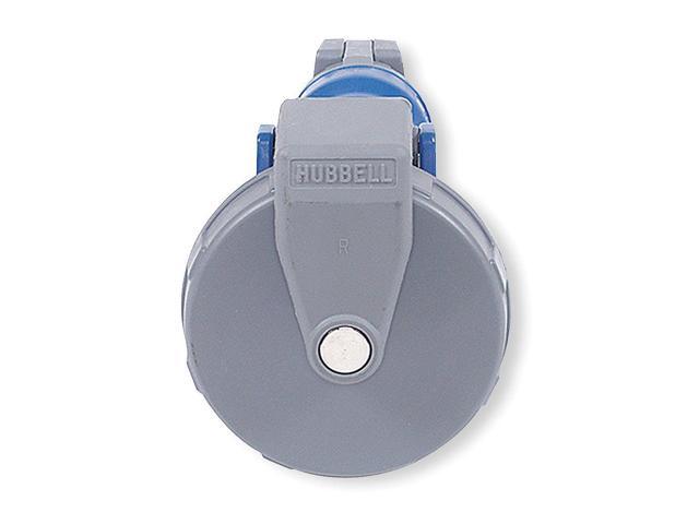 HUBBELL WIRING DEVICE-KELLEMS HBL460C9W IEC Pin and Sleeve Connector,60A,250V