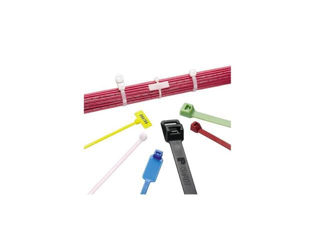 PANDUIT PLT1.5I-M Cable Tie, 6 in L, 1-1/2 in Max Bundle Dia., Natural, Nylon