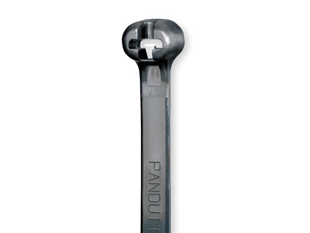 PANDUIT BT4S-C0 Cable Tie, 15-1/2 in L, 4-1/4 in Max Bundle Dia., Black, Nylon