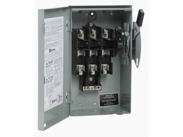 Eaton Safety Switch,240VAC,3PST,60 Amps AC HAWA DG322URB