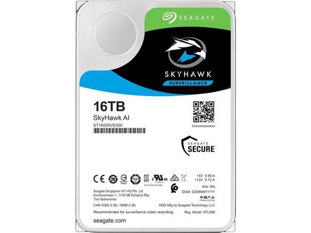 Seagate SkyHawk AI 16TB 3.5' SATA 256MB 7200RPM Hard Drive ST16000VE000