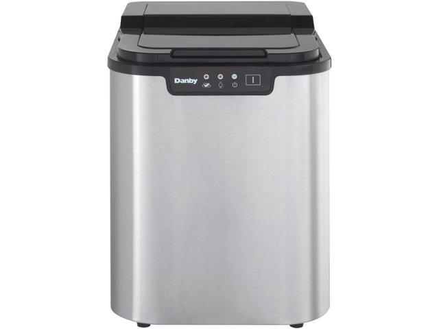 Danby 2-Pound Capacity Electric Self-Cleaning Portable Spotless Steel Ice Maker photo