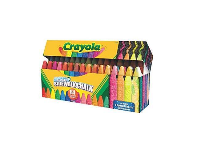 Crayola Washable Sidewalk Chalk 64/PK Ast 512064