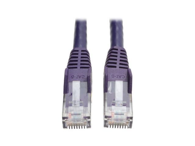 Tripp Lite Cat6 Gigabit Snagless Molded Patch Cable Rj45 M/M - Patch Cable - 14 Ft - Purple - N201-014-PU